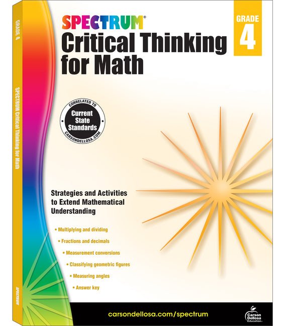 Spectrum Critical Thinking for Math, Grade 4: Volume 46 - Ingram
