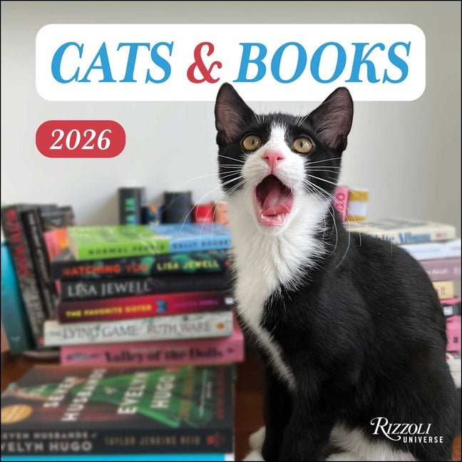 Cats and Books 2026 Wall Calendar - Ingram