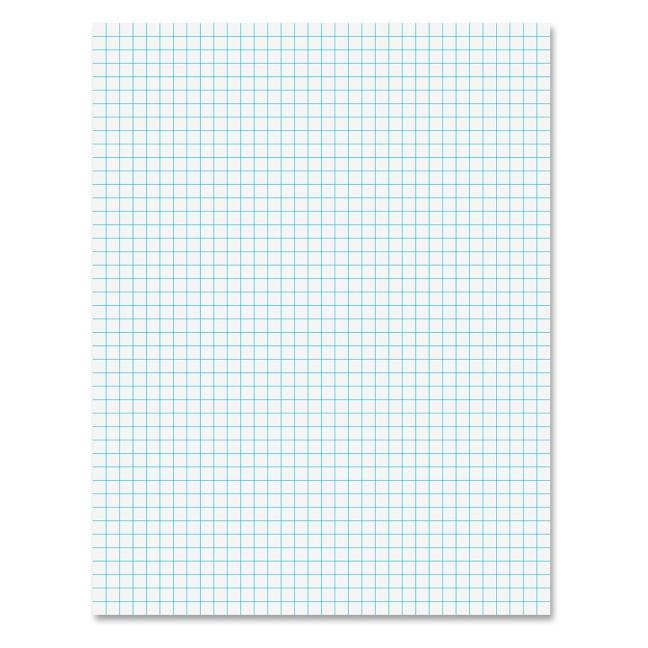 Ampad Notepad, 8.5 X 11, Quad Ruled, White, 50 Sheets/Pad (Top22-030c) - Ingram