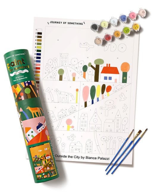 Outside the City Paint by Numbers Kit - Easy & Fun Painting Set for Kids Ages 5 to 12 - Ingram
