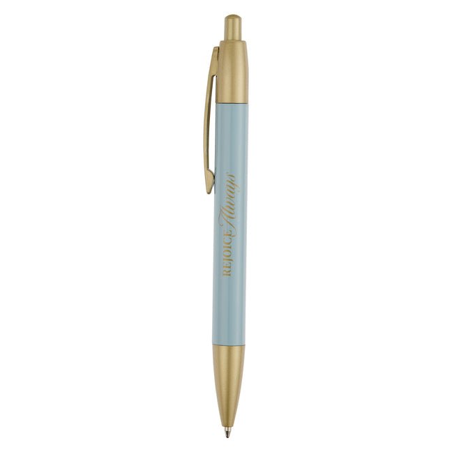 Christian Art Gifts Premium Scripture Ballpoint Gift Pen for Men & Women: Rejoice Always, Bible Verse, Writing Accessory for Office, School, Church, B - Ingram