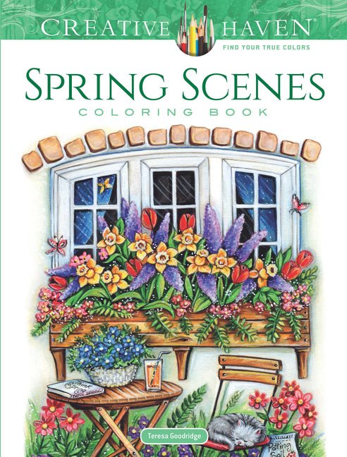 Creative Haven Spring Scenes Coloring Book - Ingram
