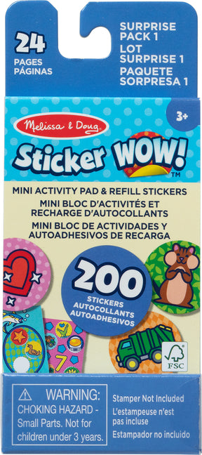 Sticker Wow! Mini Activity Pad with Refill Stickers - Surprise Pack 1 - Ingram