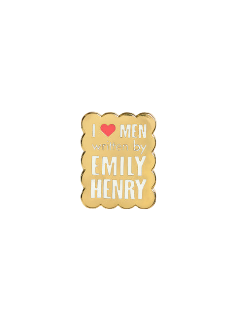 I Love Men Written by Emily Henry Enamel Pin