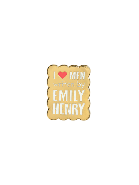 I Love Men Written by Emily Henry Enamel Pin