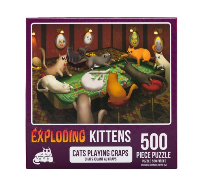Cats Playing Crap Puzzle (500 piece)