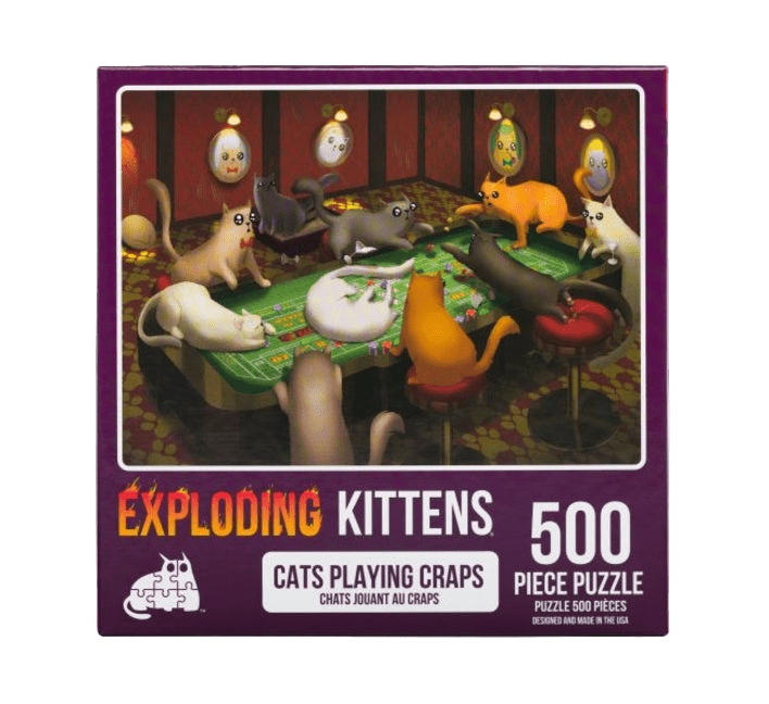 Cats Playing Crap Puzzle (500 piece)