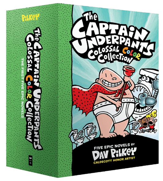The Captain Underpants Colossal Color Collection (Captain Underpants #1-5 Boxed Set): From the Creator of Dog Man