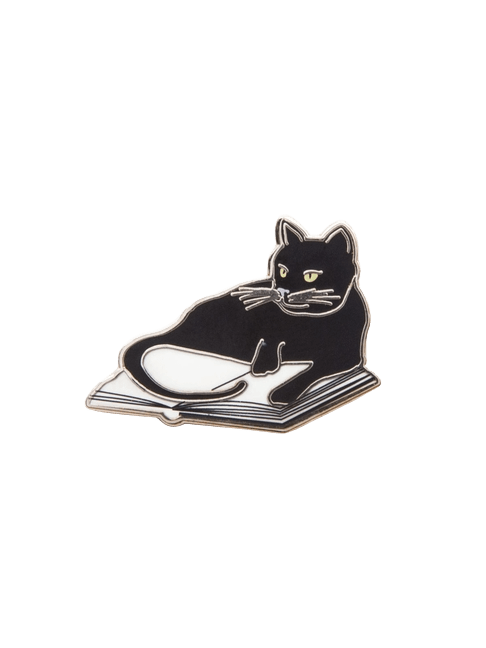 Bookstore Cats Enamel Pin