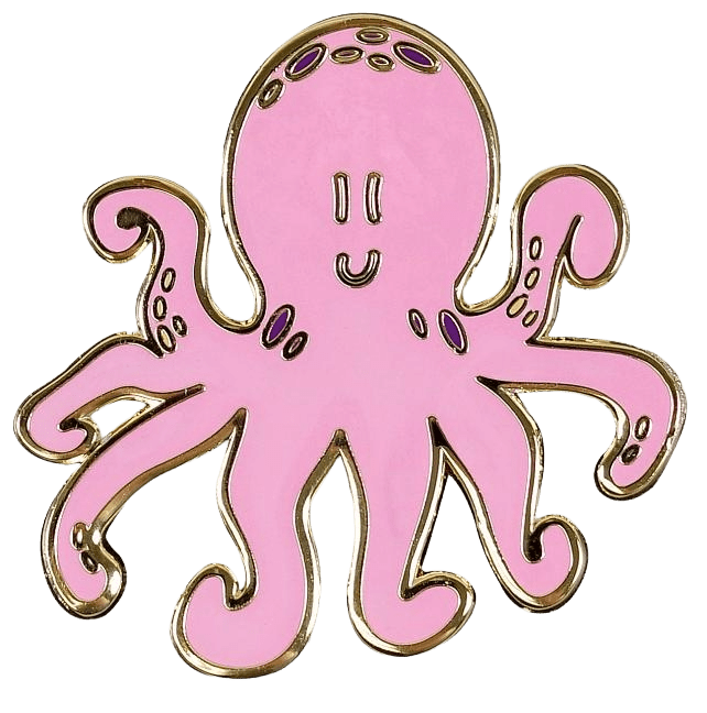 Enamel Pin Octopus