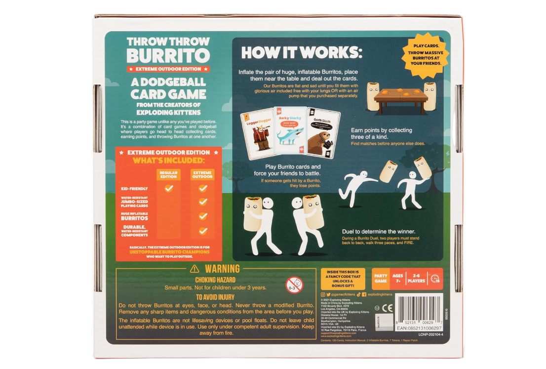 Exploding Kittens: Throw Throw Burrito Extreme Outdoor Edition