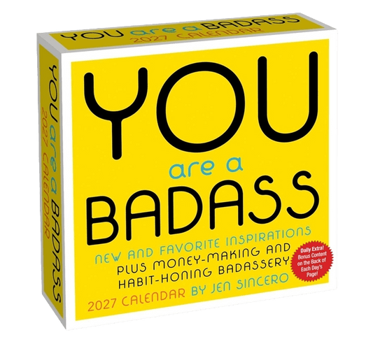 You Are a Badass 2027 Day-To-Day Calendar