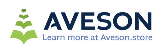 Aveson Rectangle Logo Sticker with URL