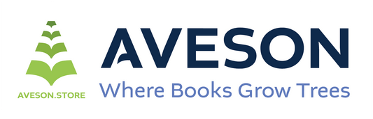 Aveson Rectangle Logo Sticker with Slogan