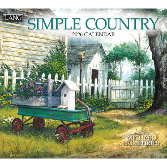 Simple Country 2026 Wall Calendar - Ingram