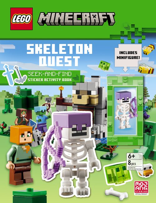 Skeleton Quest (Lego Minecraft): A Seek & Find Sticker Activity Book - Ingram