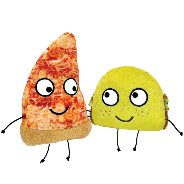 Pizza and Taco Puppet Set: 8.5" & 5"