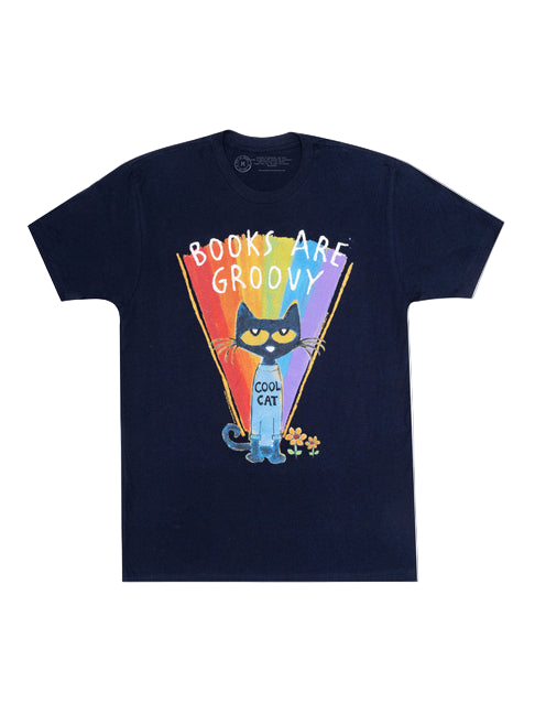 Pete the Cat: Books Are Groovy Unisex T-Shirt