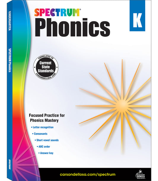 Spectrum Phonics, Grade K: Volume 90 - Ingram