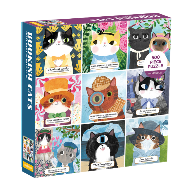 Bookish Cats 500 Piece Family Puzzle