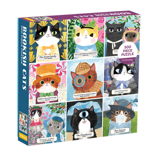 Bookish Cats 500 Piece Family Puzzle