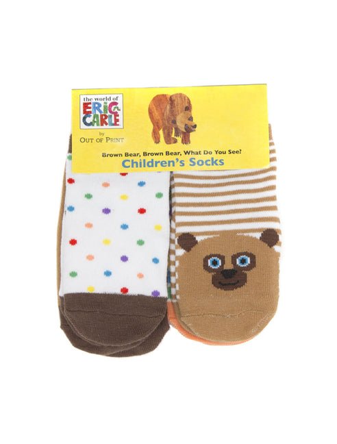 World of Eric Carle: Brown Bear, Brown Bear Baby/Toddler Socks 4-Pack - 2t-3t - Ingram