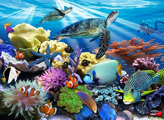 Ocean Turtles 200 Piece Puzzle - Ingram