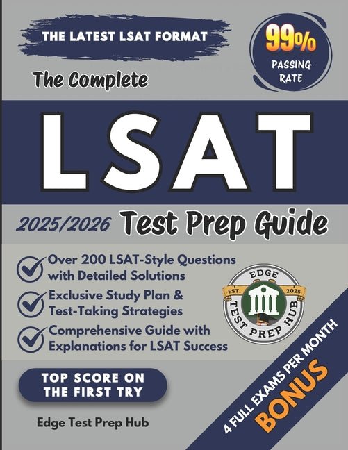 Complete LSAT Test Prep Guide: Master the LSAT with 200+ practice questions, detailed solutions, exclusive study plans, and expert strategies for test - Ingram