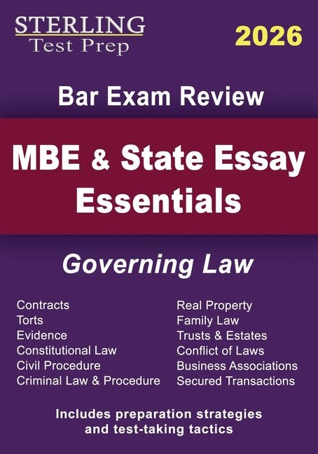MBE and State Essay Essentials: Governing Law for Bar Exam Prep - Ingram