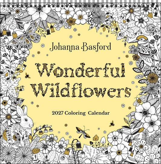 Johanna Basford 2027 Coloring Wall Calendar: Wonderful Wildflowers - Ingram