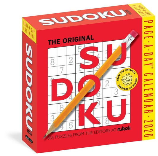 Original Sudoku Page-A-Day(r) Calendar 2026: 365 Puzzles from the Editors at Nikoli - Ingram