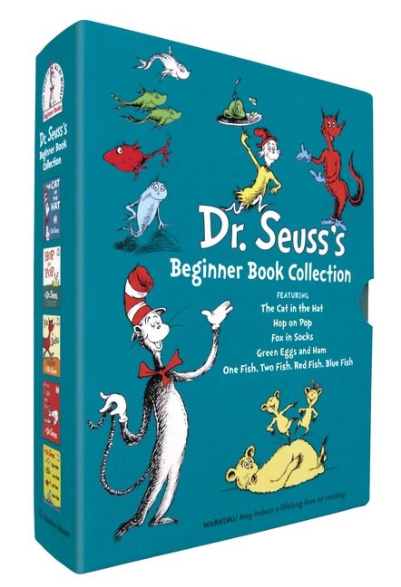 Dr. Seuss's Beginner Book Boxed Set Collection: The Cat in the Hat; One Fish Two Fish Red Fish Blue Fish; Green Eggs and Ham; Hop on Pop; Fox in Socks - Ingram