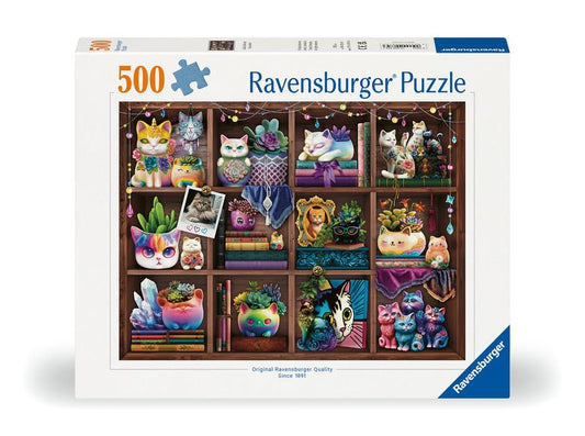 Cubby Cats and Succulents 500 PC Puzzle - Ingram