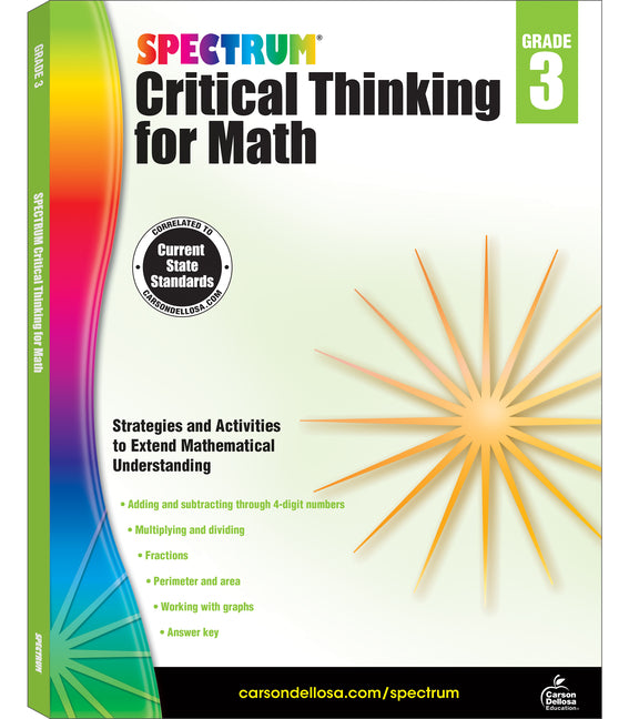 Spectrum Critical Thinking for Math, Grade 3: Volume 45 - Ingram