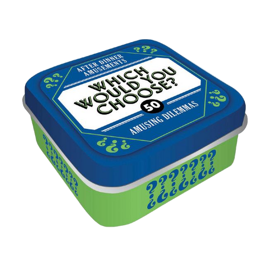 Container with 'Which Would You Choose?' text on a white background