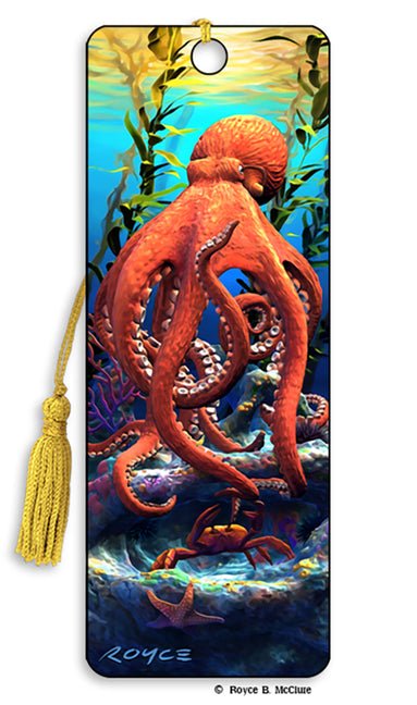Royce 3D Bookmark - Big Bad Octopus - Ingram