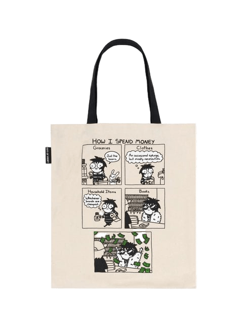 Sarah's Scribbles: How I Spend Money Tote Bag