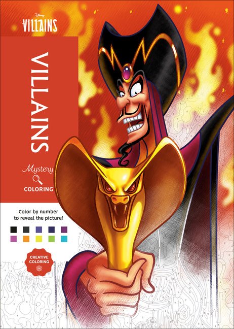 Disney Mystery Coloring: Disney Villains: A Color by Number Book - Ingram