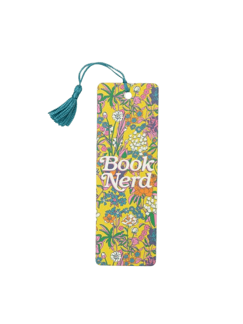 Book Nerd Floral Bookmark