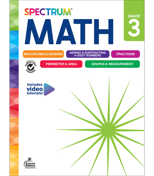 Spectrum Math Workbook, Grade 3 - Ingram