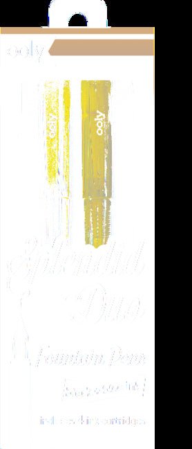 Splendid Duo Fountain Pens: Black & Blue Inks - Set of 2 Pens & 4 Cartridges - Ingram