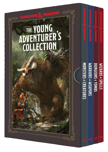 The Young Adventurer's Collection Box Set 1 [Dungeons & Dragons 4 Books]: Monsters & Creatures, Warriors & Weapons, Dungeons & Tombs, and Wizards & Spells