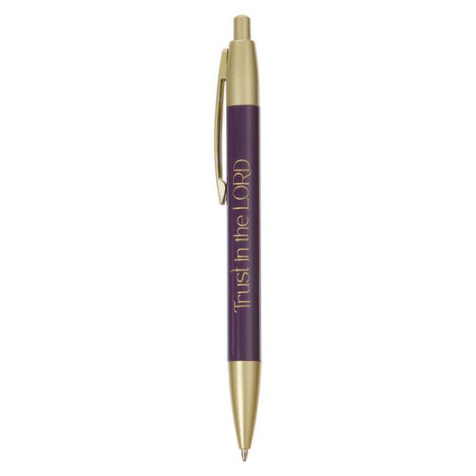 Christian Art Gifts Premium Scripture Ballpoint Gift Pen for Women: Trust in the Lord Bible Verse, Writing Accessory for Office, School, Church, Black - Ingram