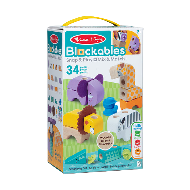 Melissa & Doug Blockables Safari Play Set