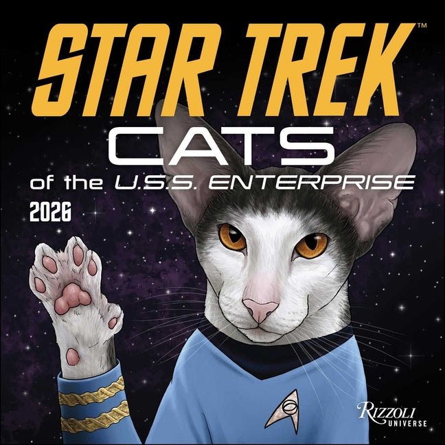 Star Trek: Cats 2026 Wall Calendar - Ingram