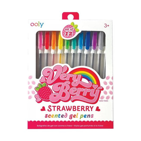 Very Berry Strawberry Scented Gel Pens Set of 12 - Ingram
