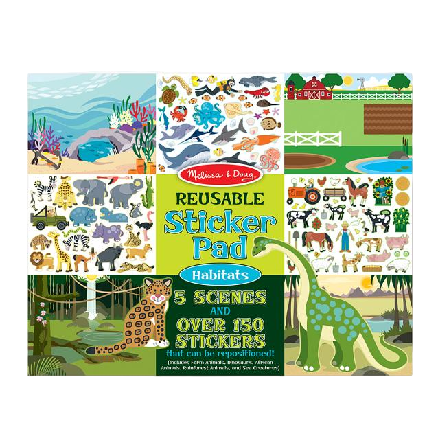 Melissa & Doug Reusable Sticker Pad - Habitats