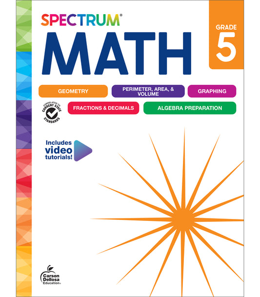 Spectrum Math Workbook, Grade 5 - Ingram