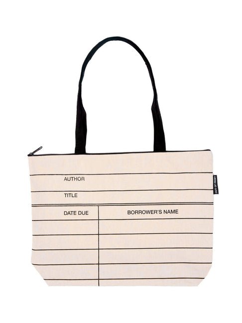 Library Card Zippered Market Tote - Ingram