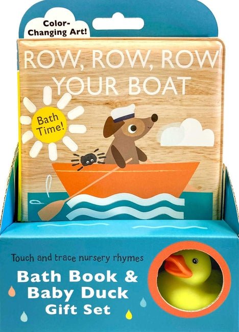 Touch and Trace Nursery Rhymes: Row, Row, Row Your Boat Bath Book & Baby Duck Gift Set - Ingram